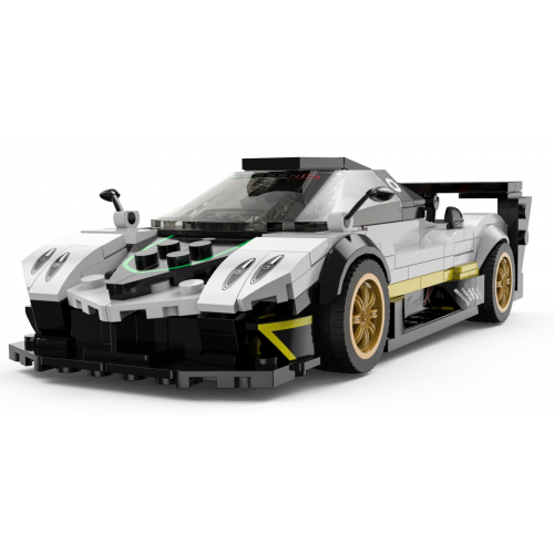 Car 1:28 Pagani Zonda R Blocks White RASTAR