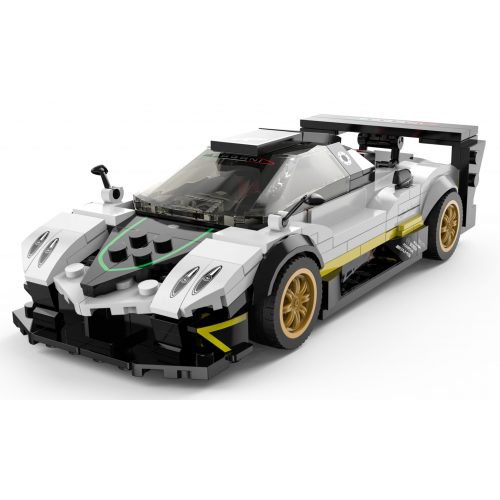 Car 1:28 Pagani Zonda R Blocks White RASTAR