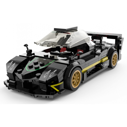 Car 1:28 Pagani Zonda R Blocks Black RASTAR