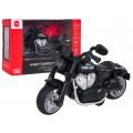 Metal Motorcycle Black with Lights and Sound Function