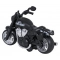 Metal Motorcycle Black with Lights and Sound Function