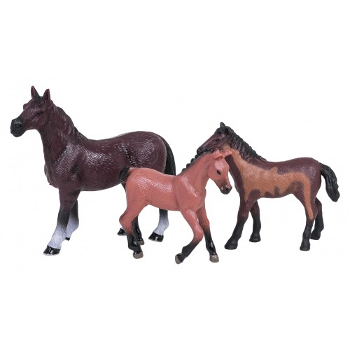 Set of Horse Figurines for Play