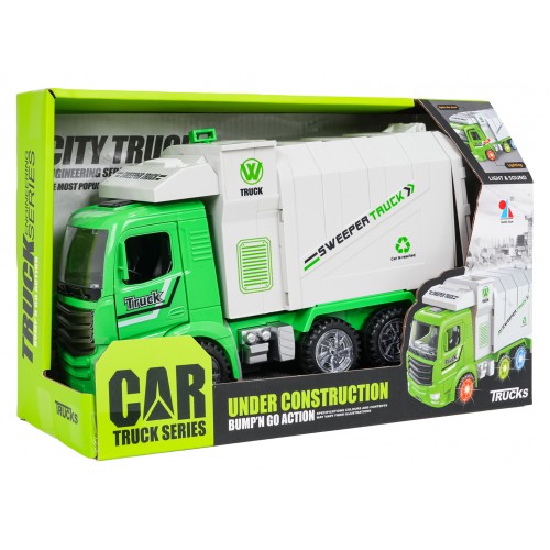 Garbage Truck with Lights and Sounds Green