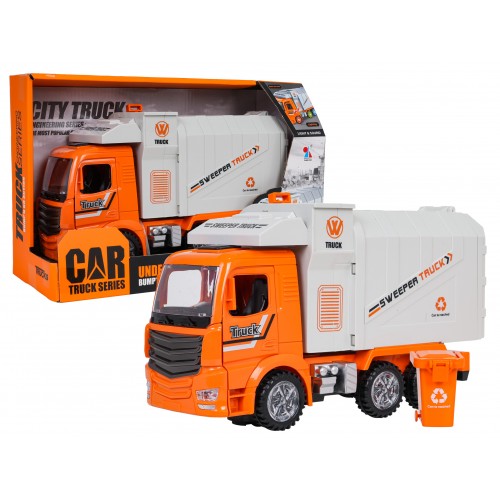 Garbage Truck with Lights and Sounds Orange