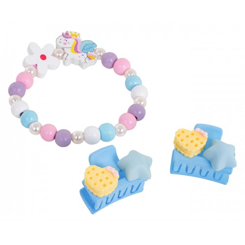 White Flower Unicorn Jewelry Set
