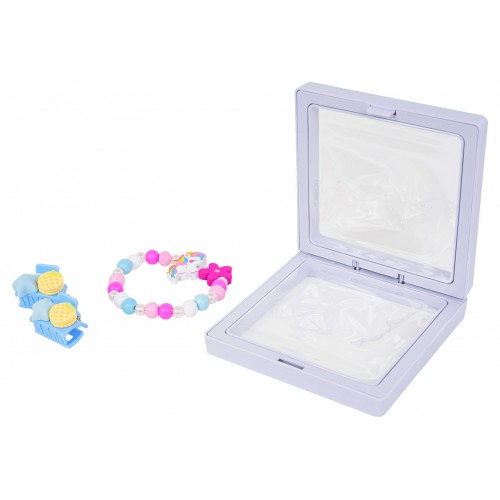 Pink Flower Unicorn Jewelry Set