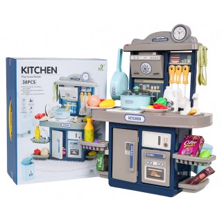 Blue Kitchen with Light and Sound Function + Accessories