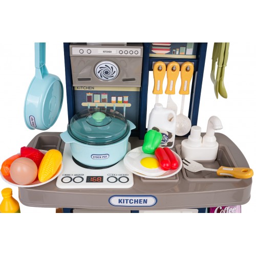 Blue Kitchen with Light and Sound Function + Accessories