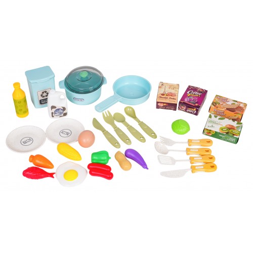 Blue Kitchen with Light and Sound Function + Accessories