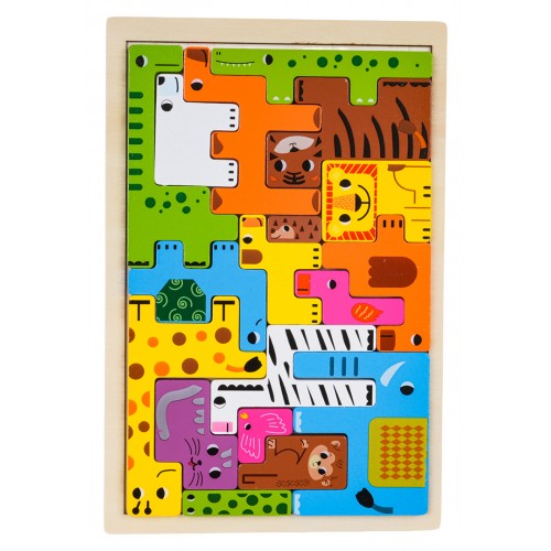 Wooden Animal Puzzle Set