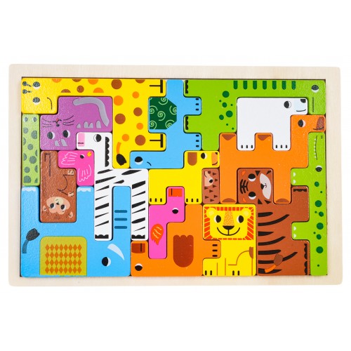 Wooden Animal Puzzle Set