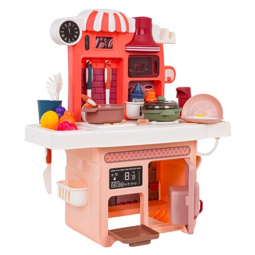 Kitchen with Light and Sound Function Pink