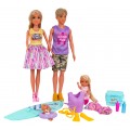 Doll Set, Family on Vacation + Accessories