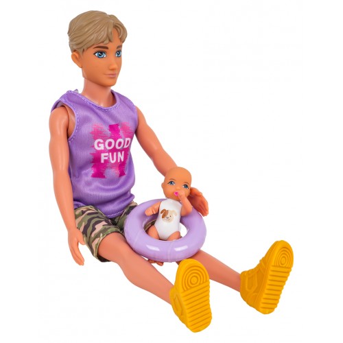 Doll Set, Family on Vacation + Accessories