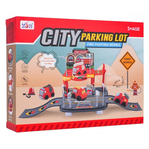 Fire Department Parking + Soft Vehicles Set