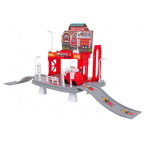 Fire Department Parking + Soft Vehicles Set