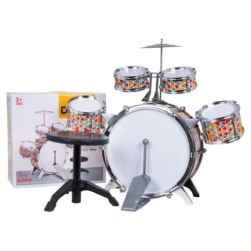Colourful Drum Set + Chair