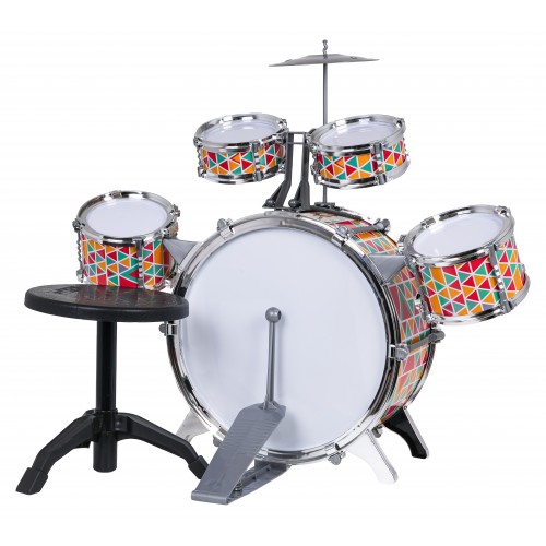Colourful Drum Set + Chair