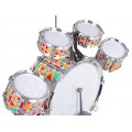 Colourful Drum Set + Chair