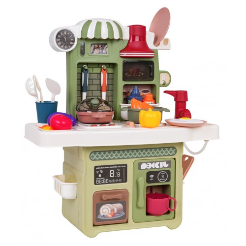 Kitchen with Light and Sound Function Green