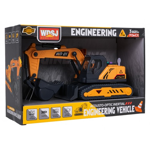 Excavator with Sound and Light Function 1:18