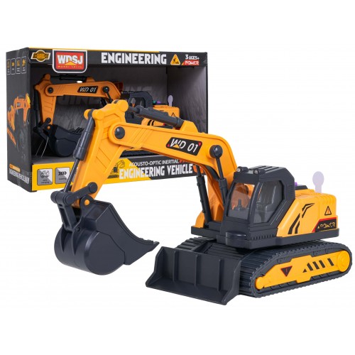 Excavator with Sound and Light Function 1:18