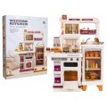 MEGA Kitchen with Light, Sound and Steam Function + Accessories Beige