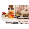 MEGA Kitchen with Light, Sound and Steam Function + Accessories Beige