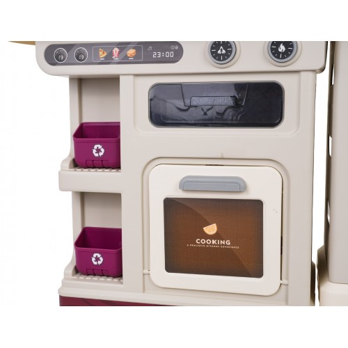 MEGA Kitchen with Light, Sound and Steam Function + Accessories Beige