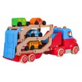 Wooden Tow Truck + Cars