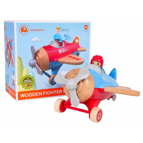 Wooden Plane Blue
