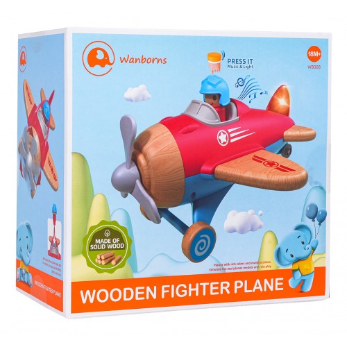 Wooden Plane Blue
