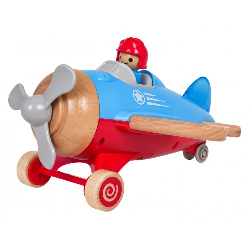 Wooden Plane Blue