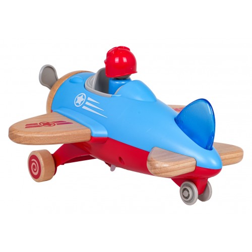 Wooden Plane Blue