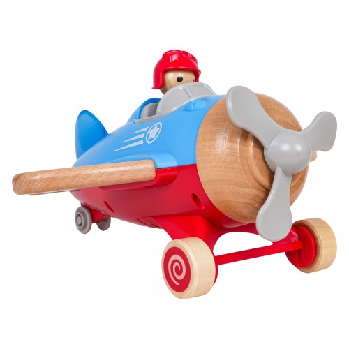 Wooden Plane Blue