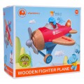 Wooden Airplane Red