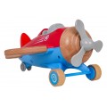 Wooden Airplane Red