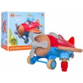 Wooden Airplane Red