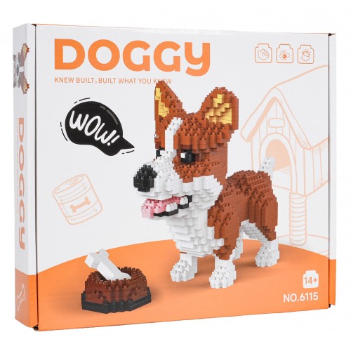 Welsh Corgi 1200 piece building set