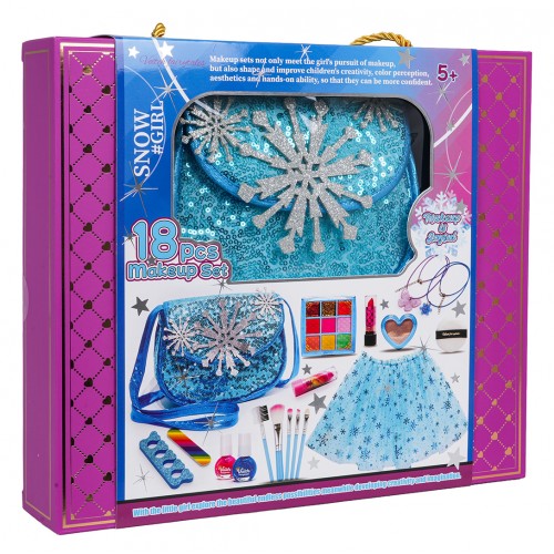Makeup Set + Ice Blue Dress