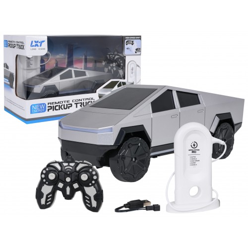 R/C Auto TRACK Silver + Charging Station