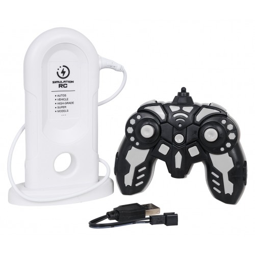 R/C Auto TRACK Silver + Charging Station