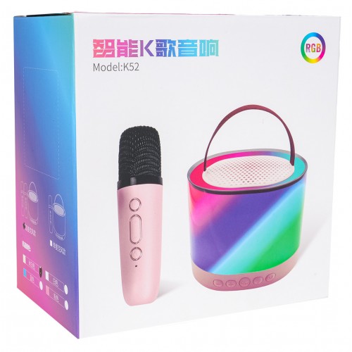 Karaoke Microphone + Illuminated Speaker Set