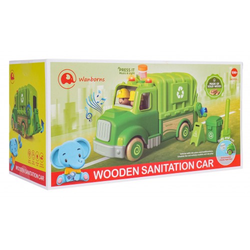 Wooden Garbage Truck