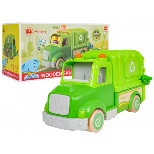 Wooden Garbage Truck