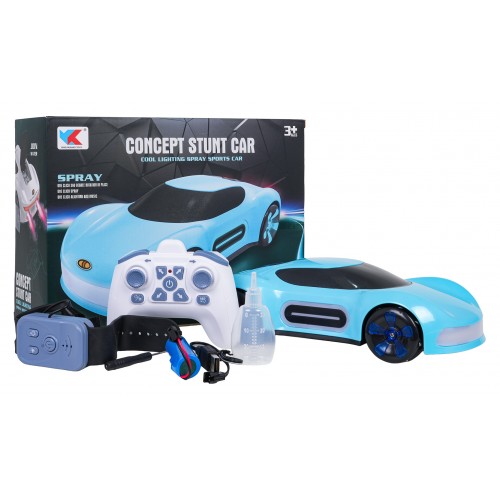 Vehicle with Smoke Function Controlled by Remote Control and Watch Blue