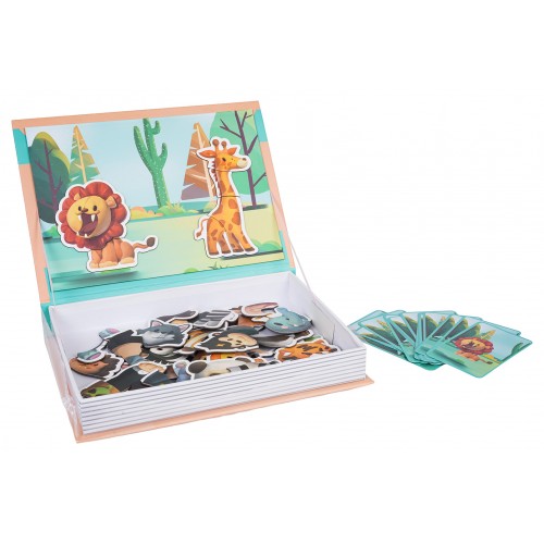 Magnetic Puzzle + Safari Book