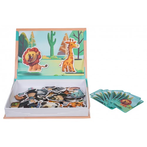 Magnetic Puzzle + Safari Book