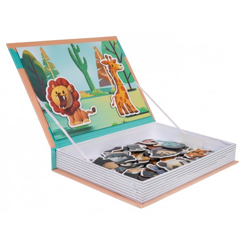 Magnetic Puzzle + Safari Book