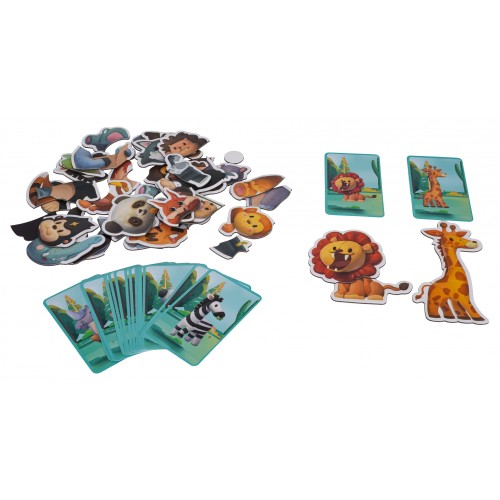 Magnetic Puzzle + Safari Book